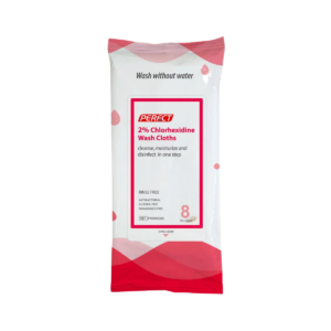 Guantes de lavado con clorhexidina al 2%