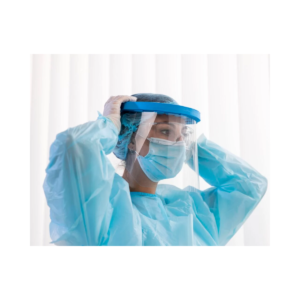 Protector facial o gafas de protección